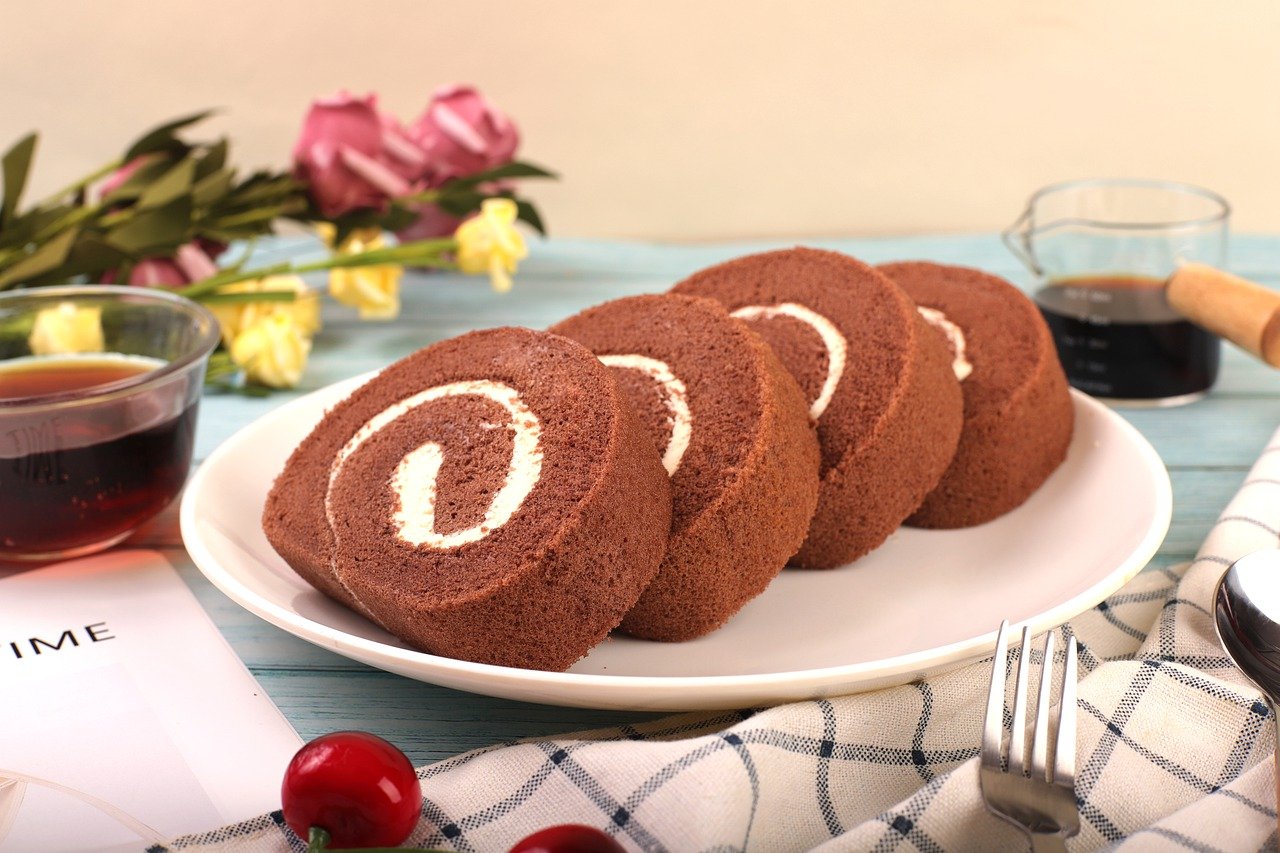 backen, swiss roll, candy